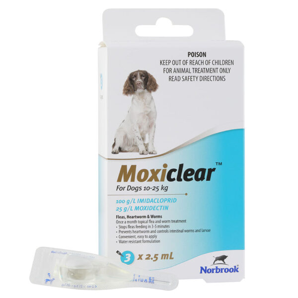 Moxiclear Blue for Medium Dogs - 3 Pack