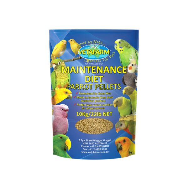 Vetafarm Parrot Maintenance Diet Pellets 10kg