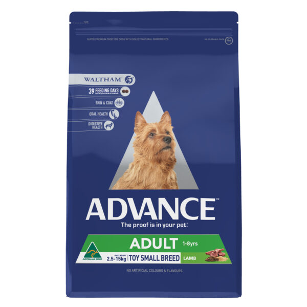 Advance Adult Dog Toy & Small Breed Lamb & Rice 3kg