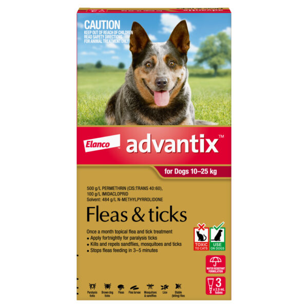 Advantix Red Spot-On for Large Dogs - 3 Pack